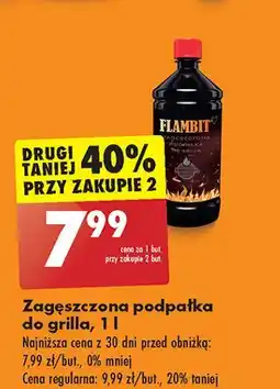 Biedronka Podpałka do grilla w płynie Flambit oferta