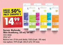 Biedronka Serum rozświetlająco-rozjaśniające Bielenda Skin Academy Solution oferta