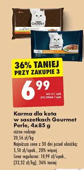 Biedronka Karma dla kota chef's recipes Purina Gourmet A La Carte oferta