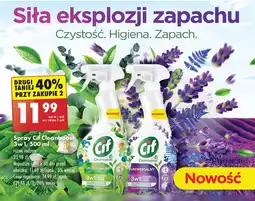 Biedronka Spray uniwersalny zielona herbata i eukaliptus Cif Cleanboost oferta