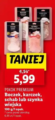 Lidl Szynka wiejska wędzona Pikok oferta