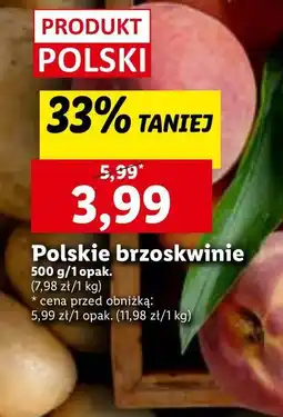 Lidl Brzoskwinie polska oferta
