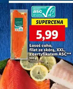 Lidl Łosoś pacyficzny coho filet xxl Connoisseur oferta