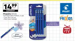 Biedronka Długopisy żelowe niebieskie Pilot Frixion oferta