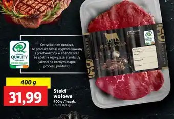 Lidl Stek z irlandzkiej wołowiny Rzeźnik Codzienna Dostawa oferta