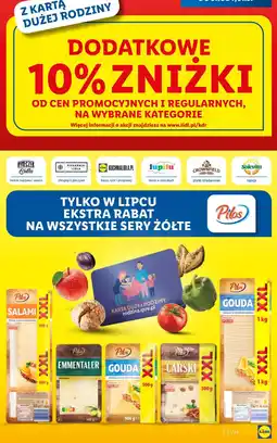 Lidl Ser gouda plastry Pilos oferta