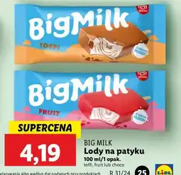 Lidl Lód toffi intense Algida Big Milk oferta