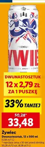 Lidl Piwo Żywiec Jasne Pełne oferta
