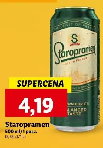 Lidl Piwo Staropramen oferta