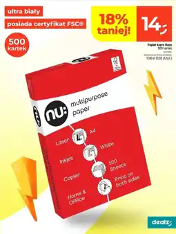 Dealz Papier ksero Nuco 500 kartek oferta