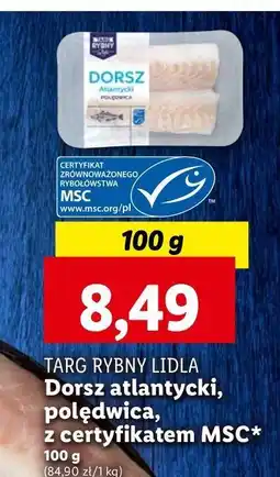 Lidl Dorsz atlantycki polędwica Targ Rybny Lidla oferta