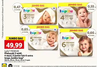 Lidl Pieluchy junior 5 Lupilu Premium oferta