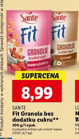 Lidl Granola orzech-czekolada Sante Fit oferta