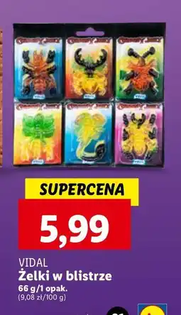 Lidl Żelki pająki Vidal oferta