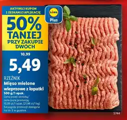 Lidl Mięso mielone z łopatki wieprzowej Rzeźnik codzienna dostawa oferta