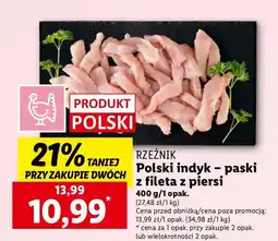Lidl Paski z fileta z piersi kurczaka Rzeźnik codzienna dostawa oferta