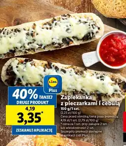 Lidl Zapiekanka z pieczarkami i cebulą oferta