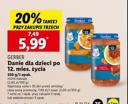 Lidl Obiadek risotto z indykiem i warzywami Gerber junior oferta