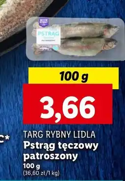 Lidl Pstrąg tęczowy patroszony cały Rybny targ lidla oferta