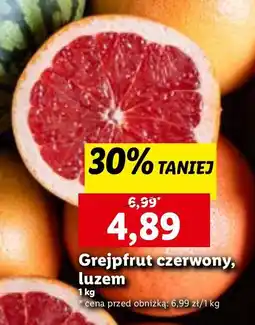 Lidl Grapefruit czerwony oferta