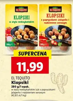 Lidl Klopsiki z papryczkami jalapeno i nadzieniem serowym El tequito oferta