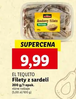 Lidl Filety z sardeli El tequito oferta