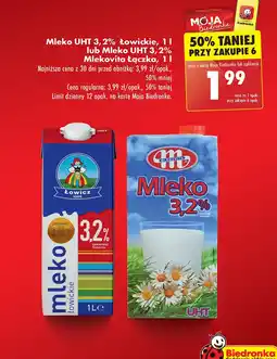 Biedronka Mleko 3.2% Łowickie oferta