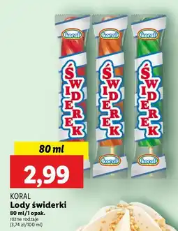 Lidl Lody waniliowe w polewie sorbetowej pomarańczowej Koral oferta