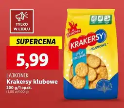Lidl Krakersy klubowe Lajkonik krakersy oferta