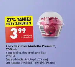Biedronka Lody w kubku owoce leśne Marletto oferta