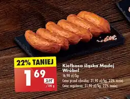 Biedronka Kiełbasa śląska Madej & wróbel oferta