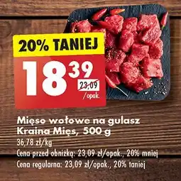 Biedronka Mięso wołowe na gulasz Kraina mięs oferta
