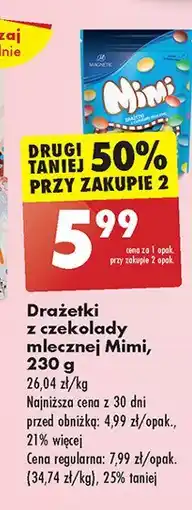 Biedronka Draże z czekolady mlecznej mimi Magnetic oferta
