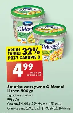 Biedronka Sałatka warzywna z jajkiem Lisner o mamo! oferta