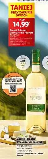 Lidl Wino Comte Tolosan Chevalier De Fauvert oferta