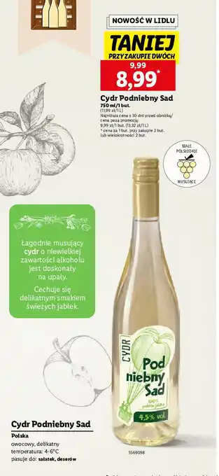 Lidl Cydr Podniebny Sad oferta
