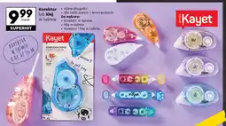 Biedronka Korektory w taśmie + klej Kayet oferta