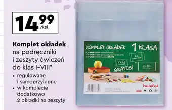 Biedronka Komplet okładek 1 klasa Biurfol oferta
