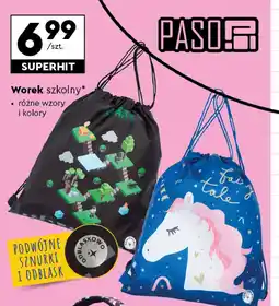 Biedronka Worek na obuwie jednorożec Paso oferta