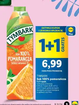 Lidl Sok pomarańczowy Tymbark 1936 oferta