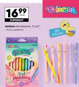 Markery dwustronne pastelowe Colorino