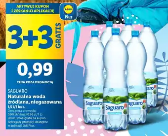 Lidl Woda niegazowana Saguaro oferta