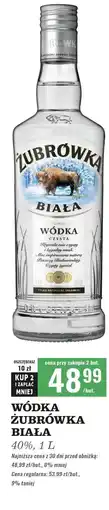 Biedronka Wódka Żubrówka Biała oferta
