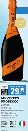Biedronka Wino białe wytrawne Mionetto Prosecco oferta