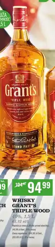 Biedronka Whisky Grant's Triple Wood oferta