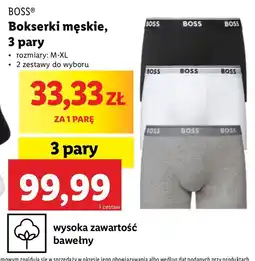 Lidl Bokserki męskie m-xl Hugo Boss oferta