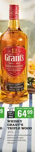 Biedronka Whisky Grant's Triple Wood oferta