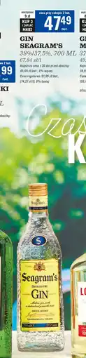 Biedronka Gin Seagram's Extra Dry oferta