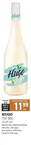 Biedronka Wino bez i mięta Hugo Frizzante oferta