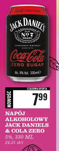 Biedronka Drink Jack Daniel's & Cola Zero oferta